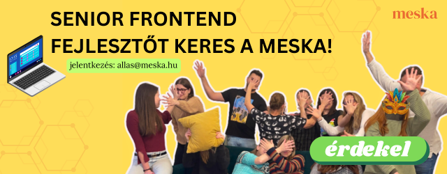 Senior frontend fejlesztőt keres a Meska!