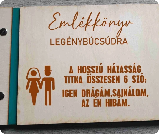 Legénybúcsú emlékkönyv