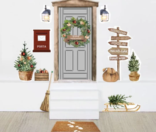 Mikulás beltéri dekoráció