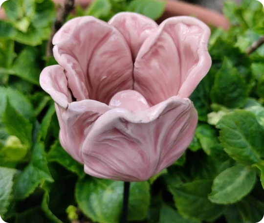 Kerámia virág, tulipán